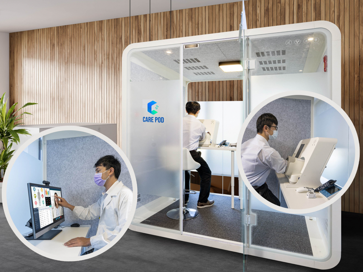 达擎于医疗科技展中展出＂远距诊疗舱＂，以因应医疗数字化及社会高龄化趋势下、复诊及慢性病患等族群对于远距看诊需求逐渐升高所推出的创新整合方案。多功能合一、高隐私性的远距诊疗舱可根据病患端与医师端的不同需求，提供弹性化及客制化功能，节省医生和病患的精力及时间