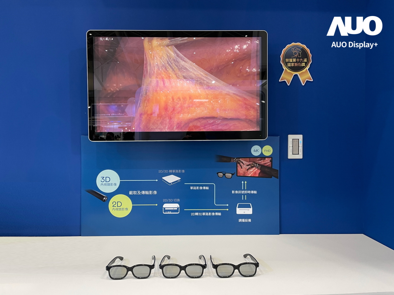 達擎寬視角3D醫療顯示器，協助醫護團隊成員於手術進行時，皆能看到一致性的3D影像，提高溝通效率，使手術更精準、快速完成達擎寬視角3D醫療顯示器，協助醫護團隊成員於手術進行時，皆能看到一致性的3D影像，提高溝通效率，使手術更精準、快速完成