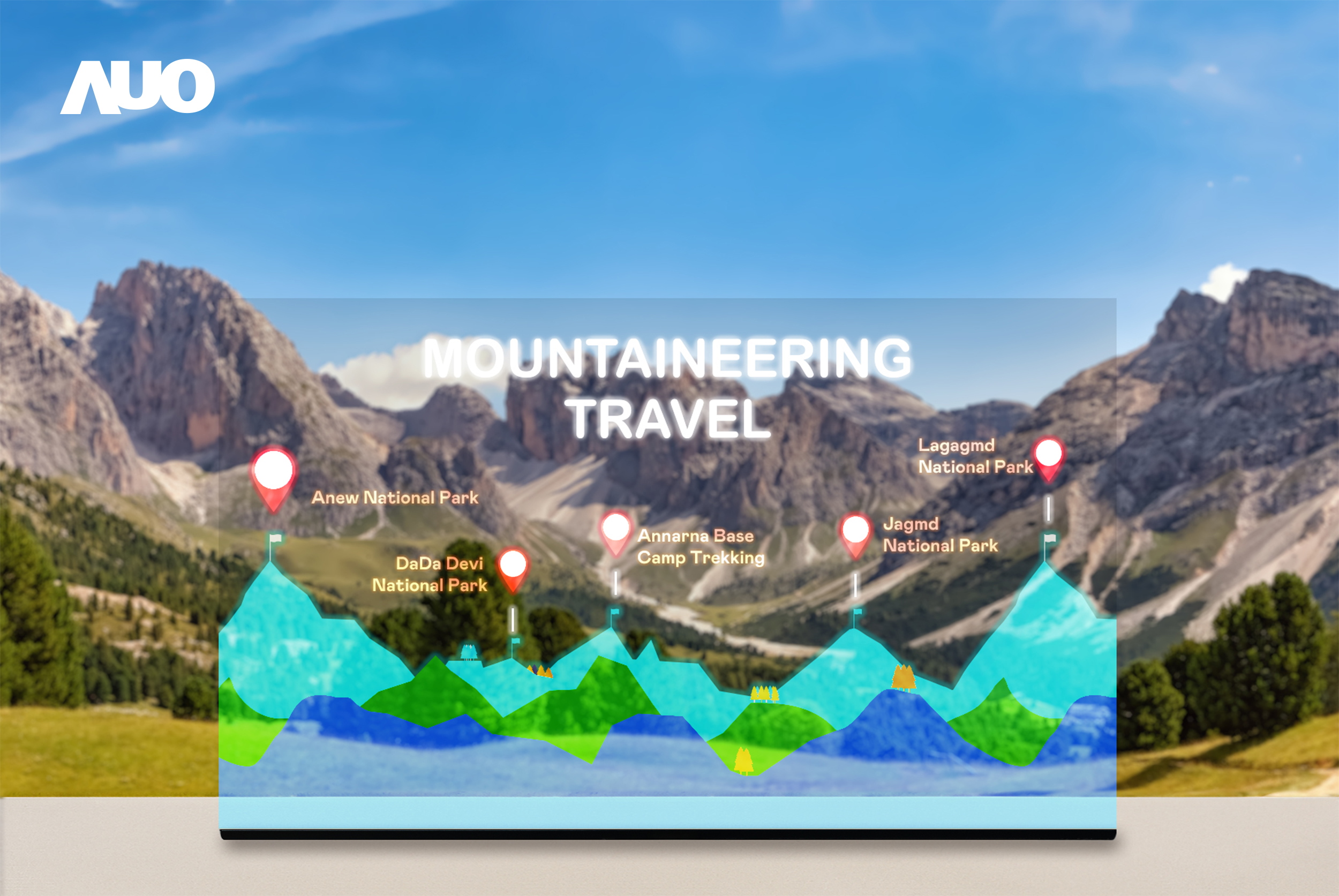 ks凯时展示全球单片尺寸最大(*)42吋透明Micro LED显示器拼接而成的〝64吋透明Micro LED显示器〞，具备高透明度、1,000 nits高亮度、广色域、采用三边无边框的无缝拼接等多重特色，呈现超高清、细腻画质而不遮挡后方视觉，满足层峰需求，可广泛运用于零售、艺术展览或商业空间等场域